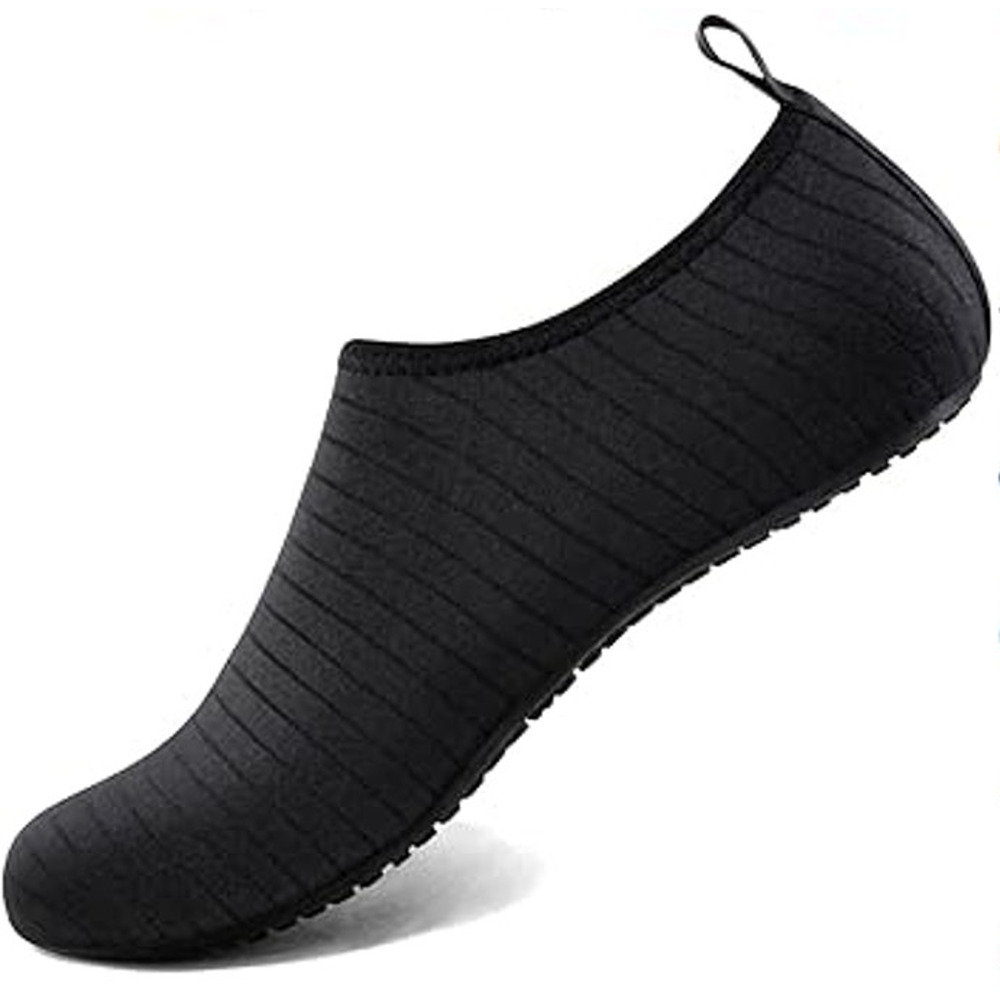 Simari Mens Black Size 7 Pull On Non Slip Quick Dry Anti Skid Swim Water Shoes